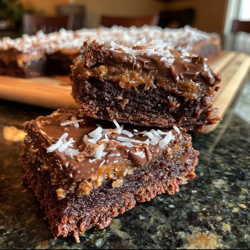Chocolate Coconut Squares