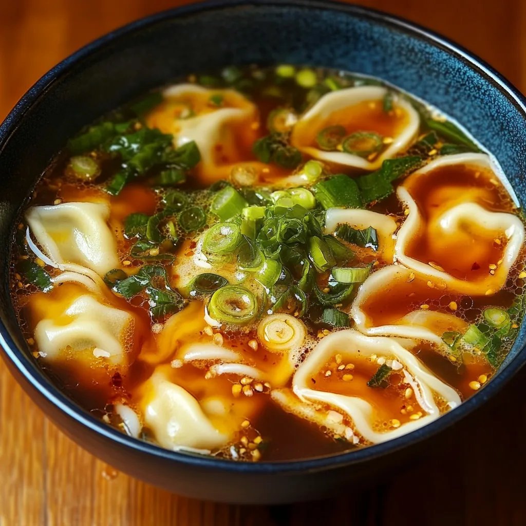 Gyoza Soup (Japanese Dumpling Soup)