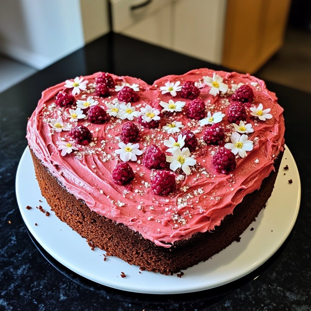 Valentines Heart Cake