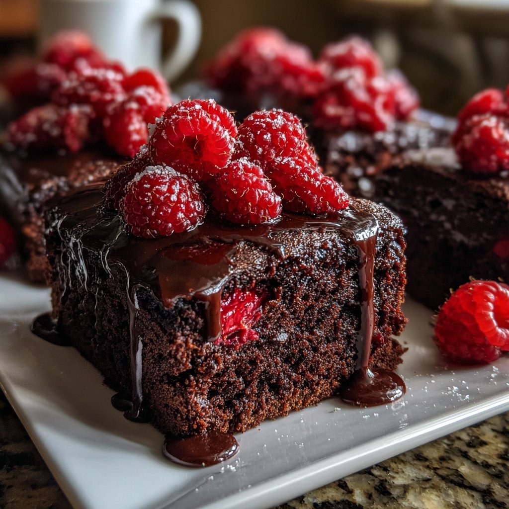 Chocolate Raspberry Sheet Cake