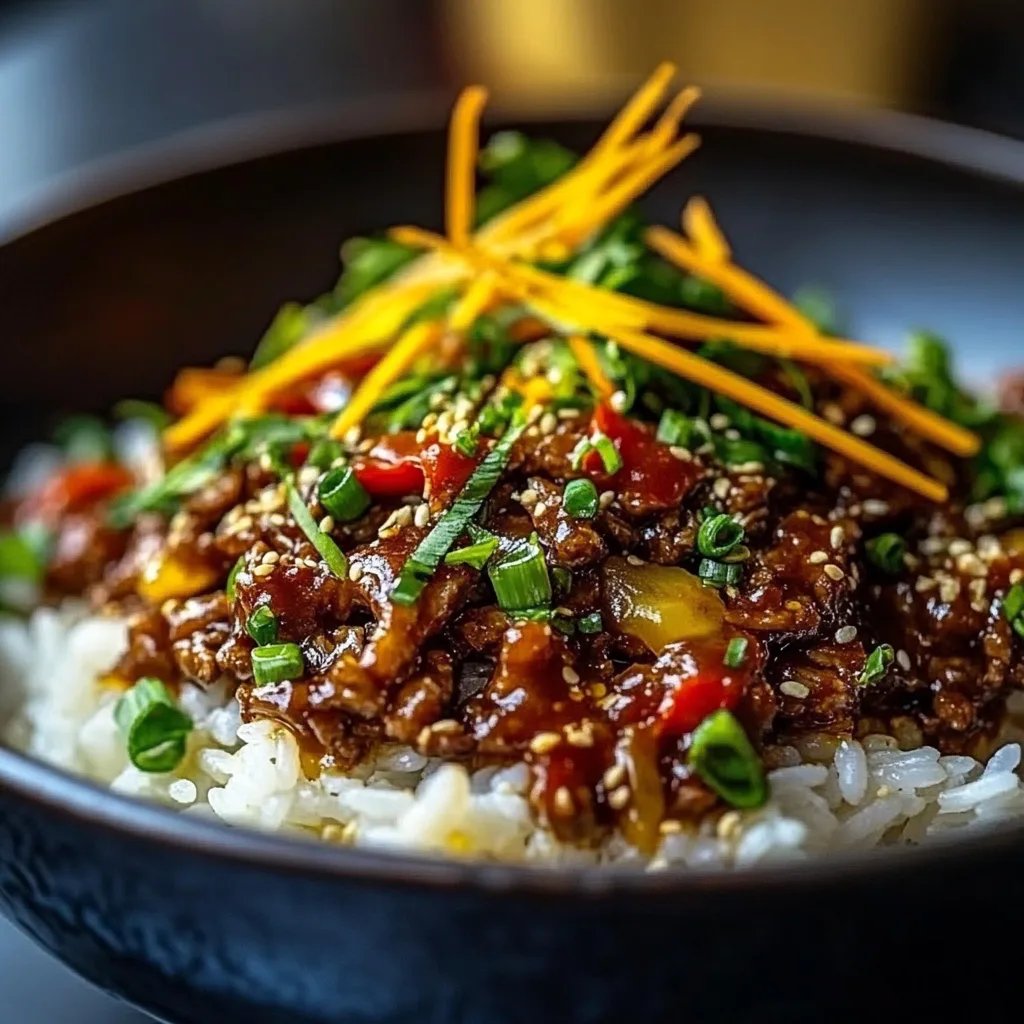 Crispy Chilli Beef Rice