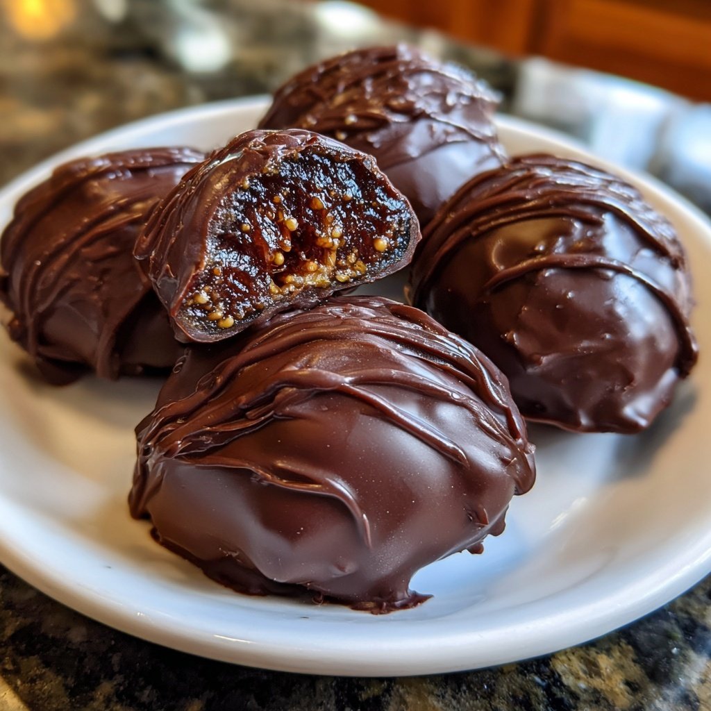Valentines Snacks Chocolate Covered Figs