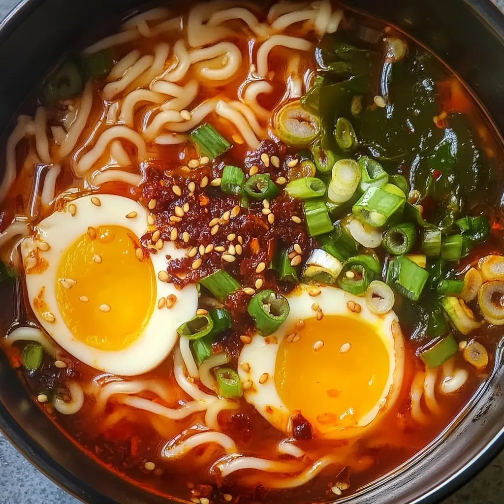Quick Spicy Gochujang Noodle Soup (10 Minutes)