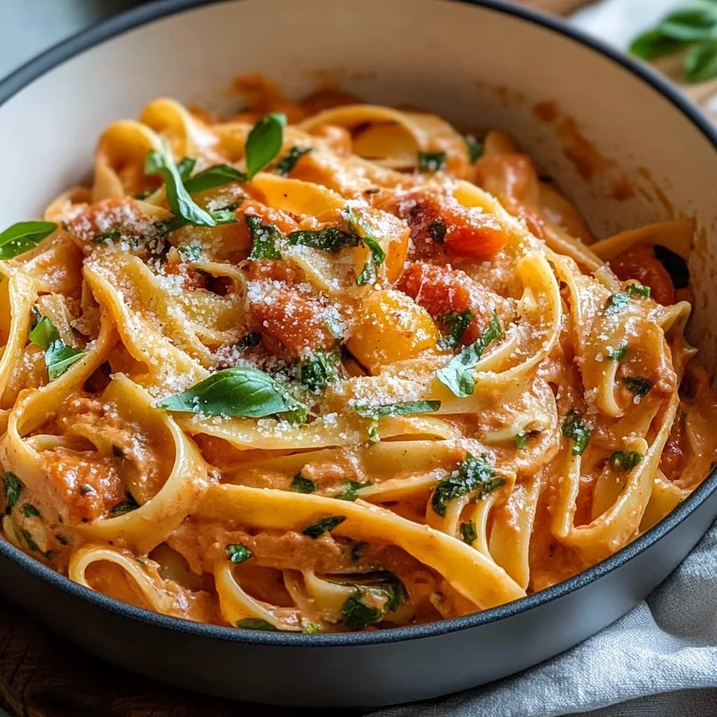Easy One Pot Creamy Tomato Pasta