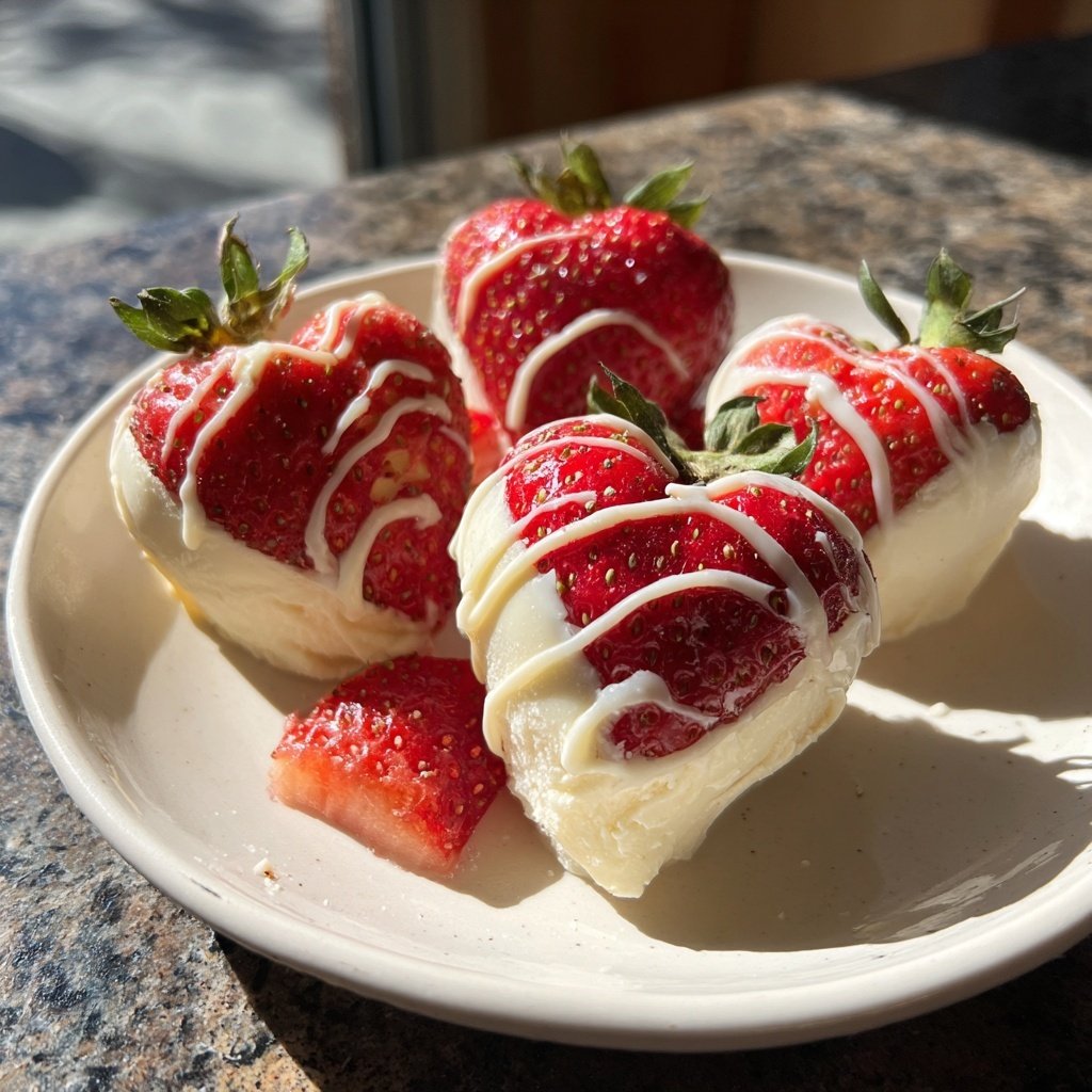 Valentines Snacks Strawberry Yogurt Bites