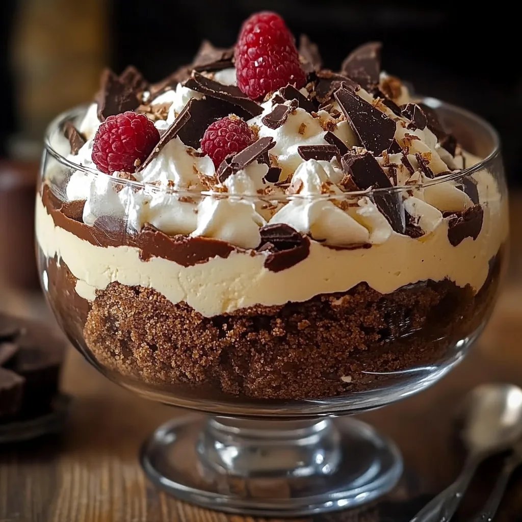 Decadent Baileys Chocolate Cheesecake Trifle