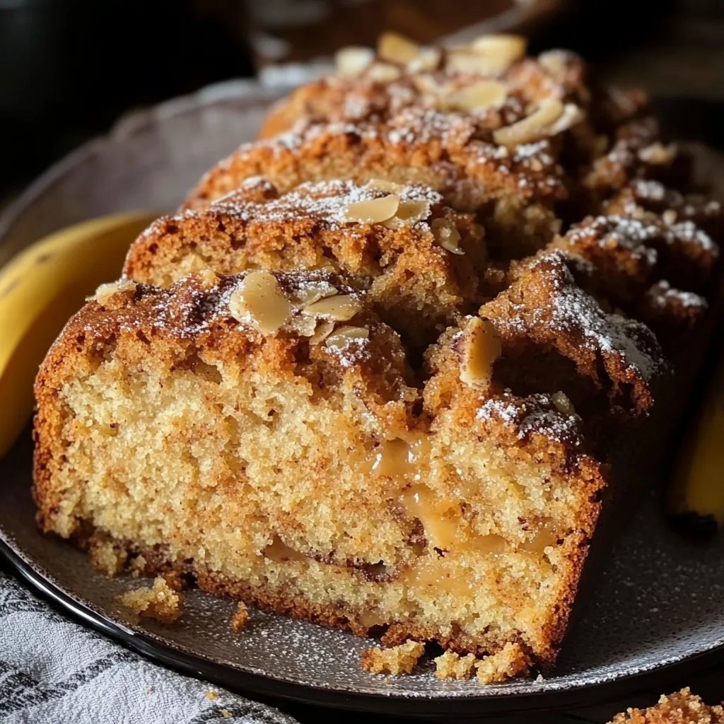 Spiced Cinnamon Crunch Banana Bread