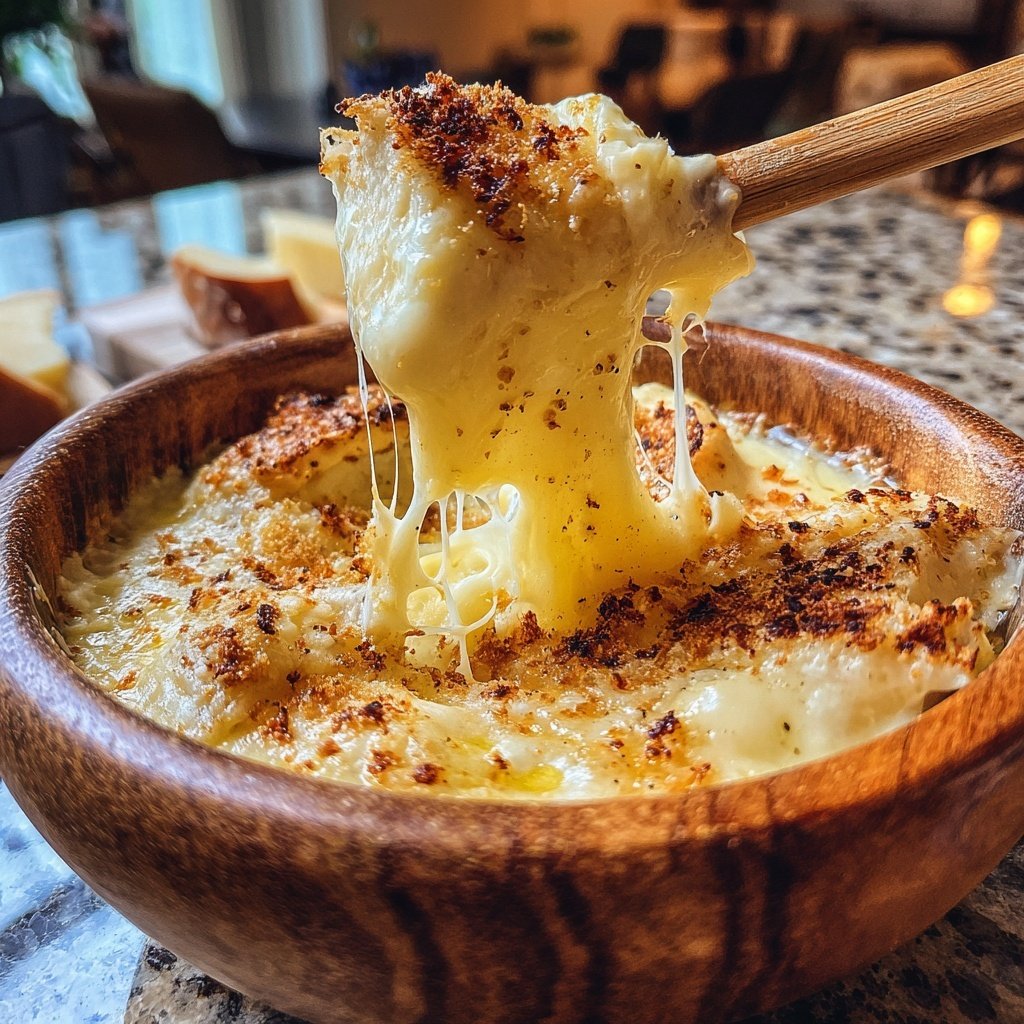 Fondue with Swiss Cheese and Nutmeg