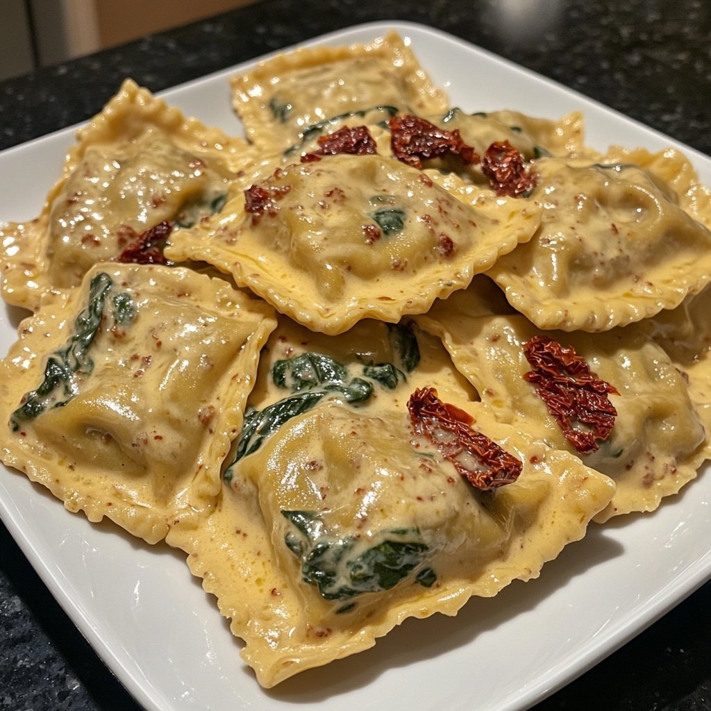 Creamy Tuscan Ravioli