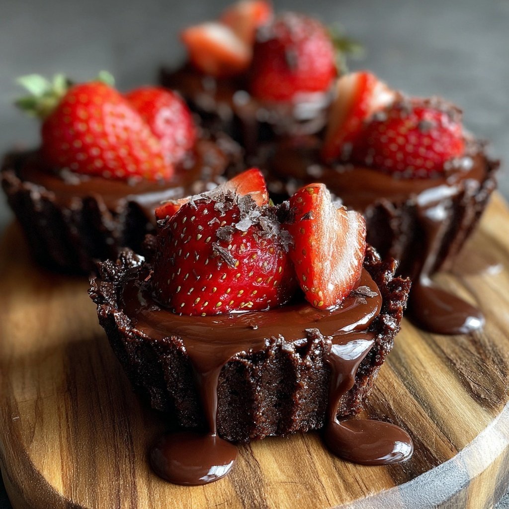 Chocolate Strawberry Dessert Cups
