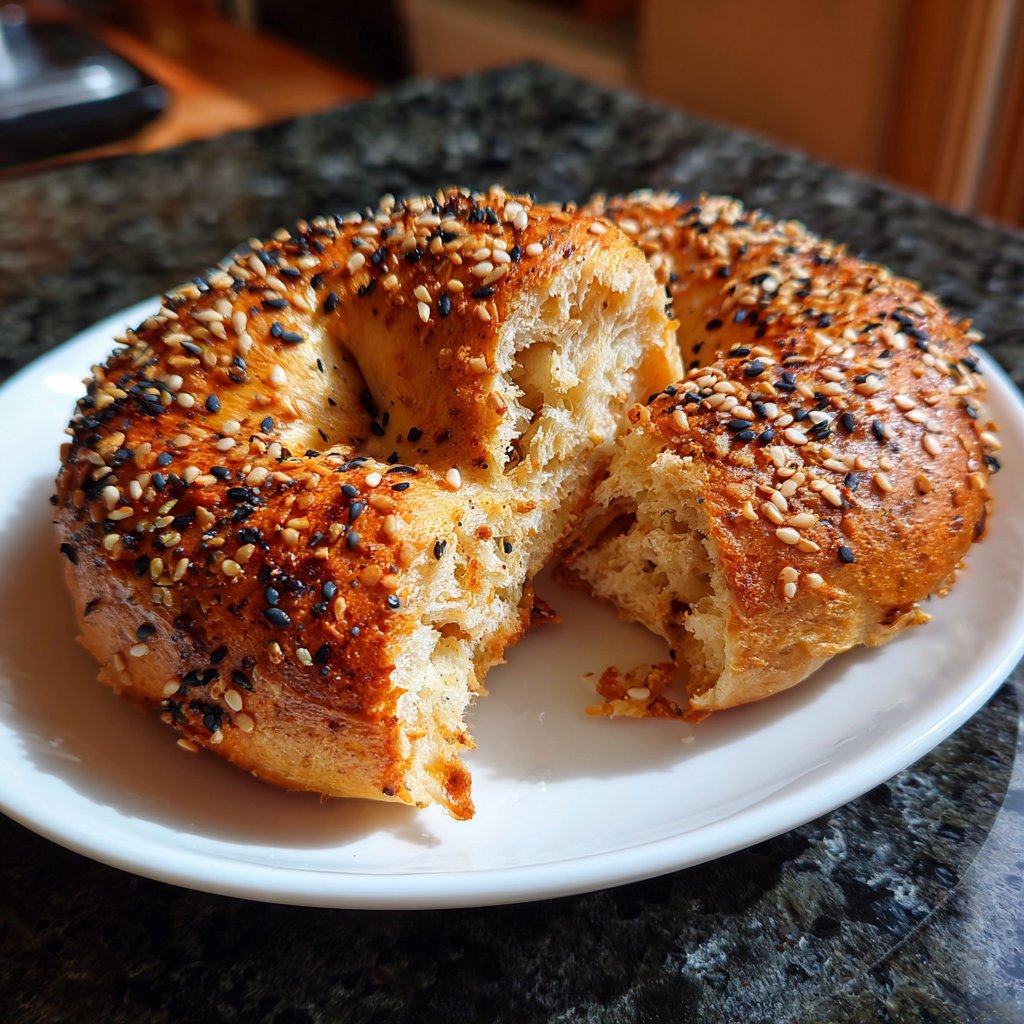 Protein Bagels With Greek Yogurt Dough