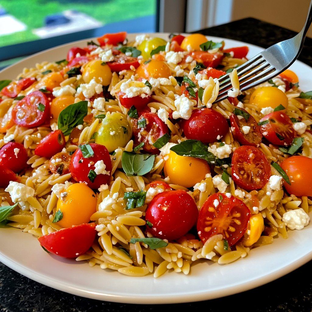 Healthy Lunch Greek Orzo Salad