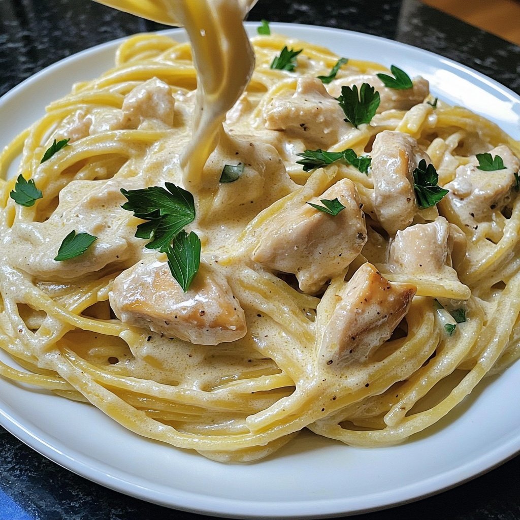Creamy Garlic Parmesan Chicken Pasta